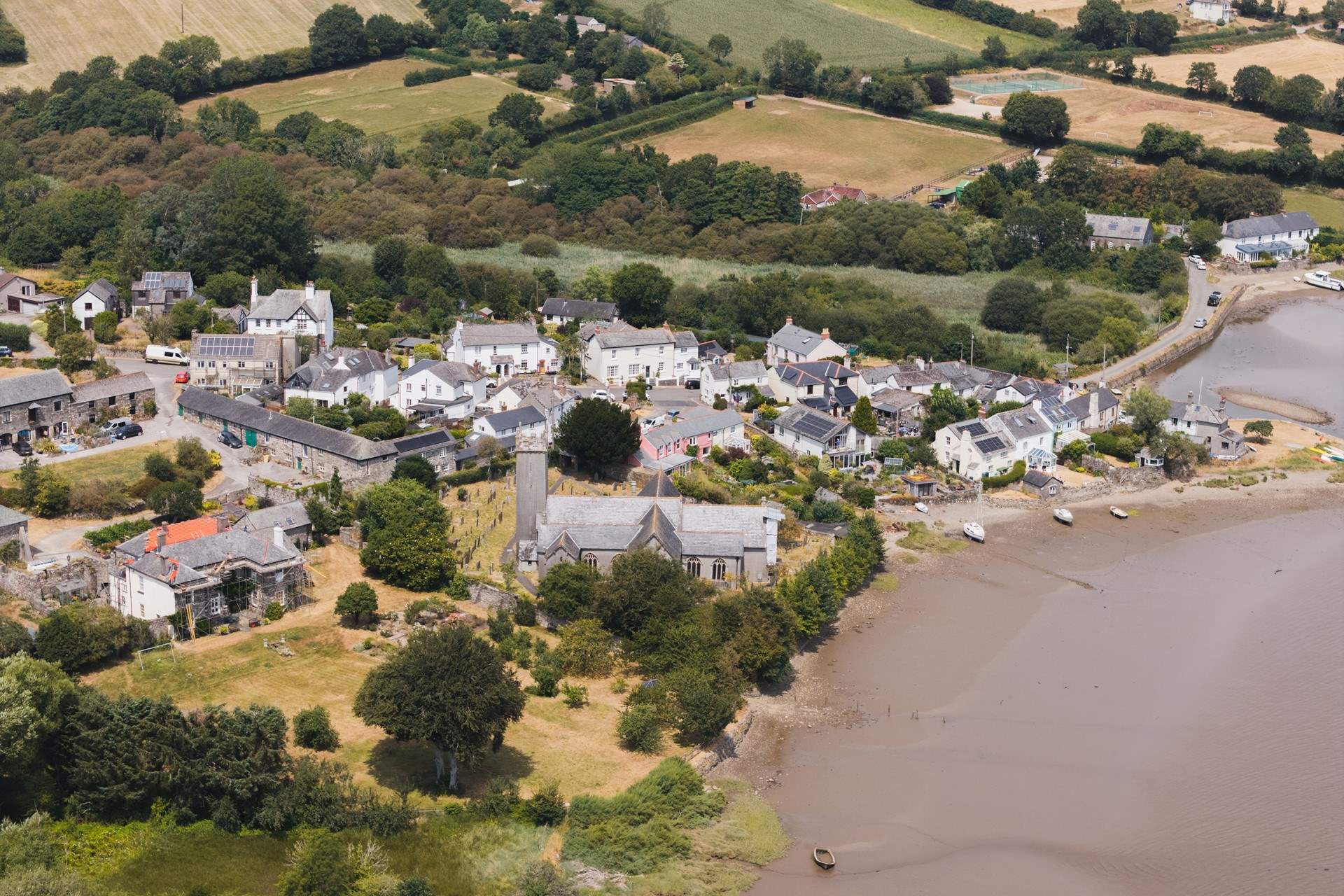 The charming village of Bere Ferrers.