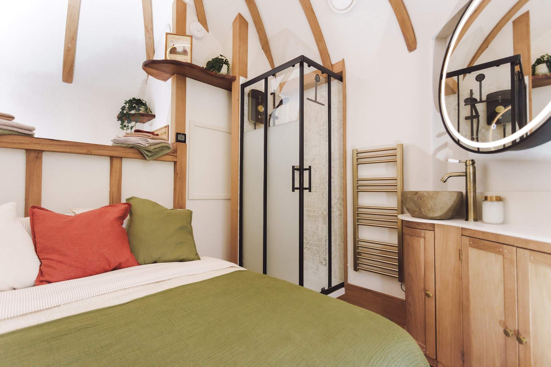 Every inch of the hideaway has been carefully utilised to make the most of the space.  