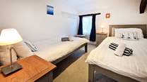 The twin room is idea for both adults or children.