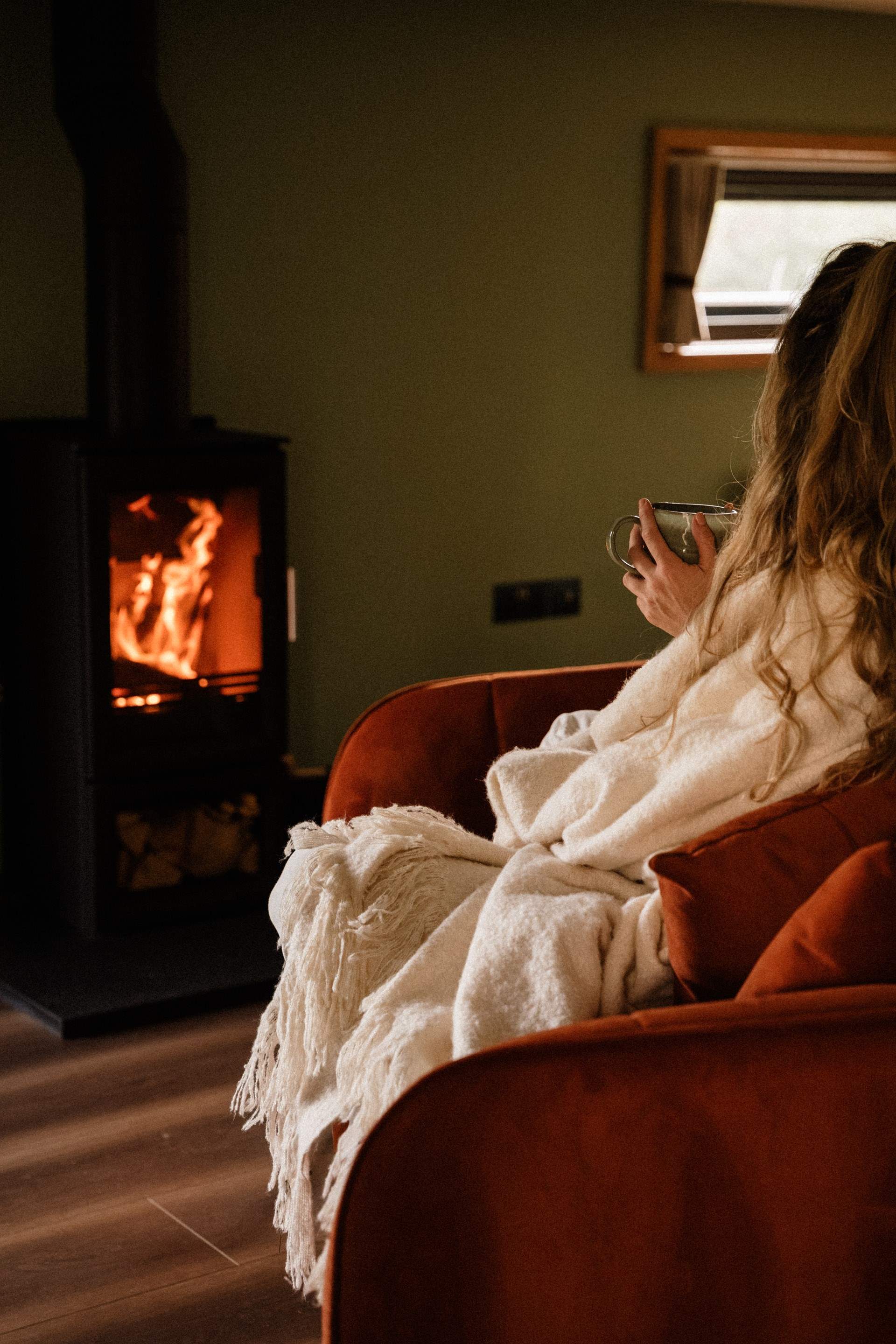 Wrap yourself in the fluffy robes and curl up by the wood-burner after a day of exploring.