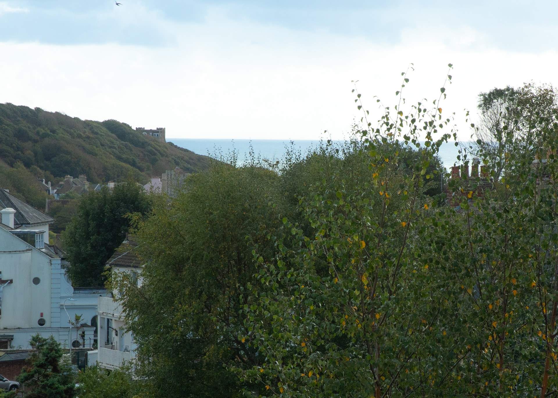 On a clear day you can catch a glimpse of the Sussex sea!