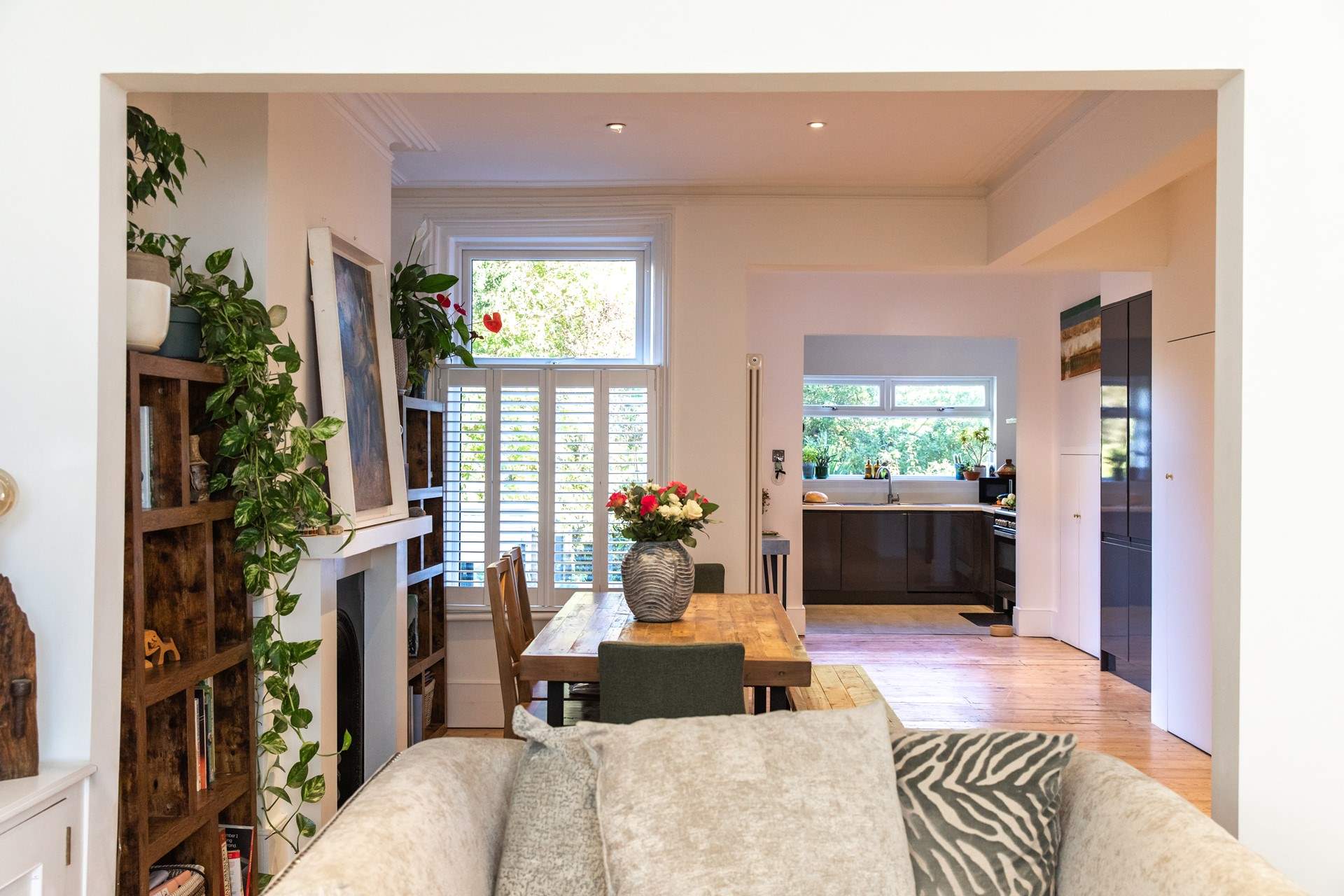 The living area is a welcoming and social space for all to enjoy.