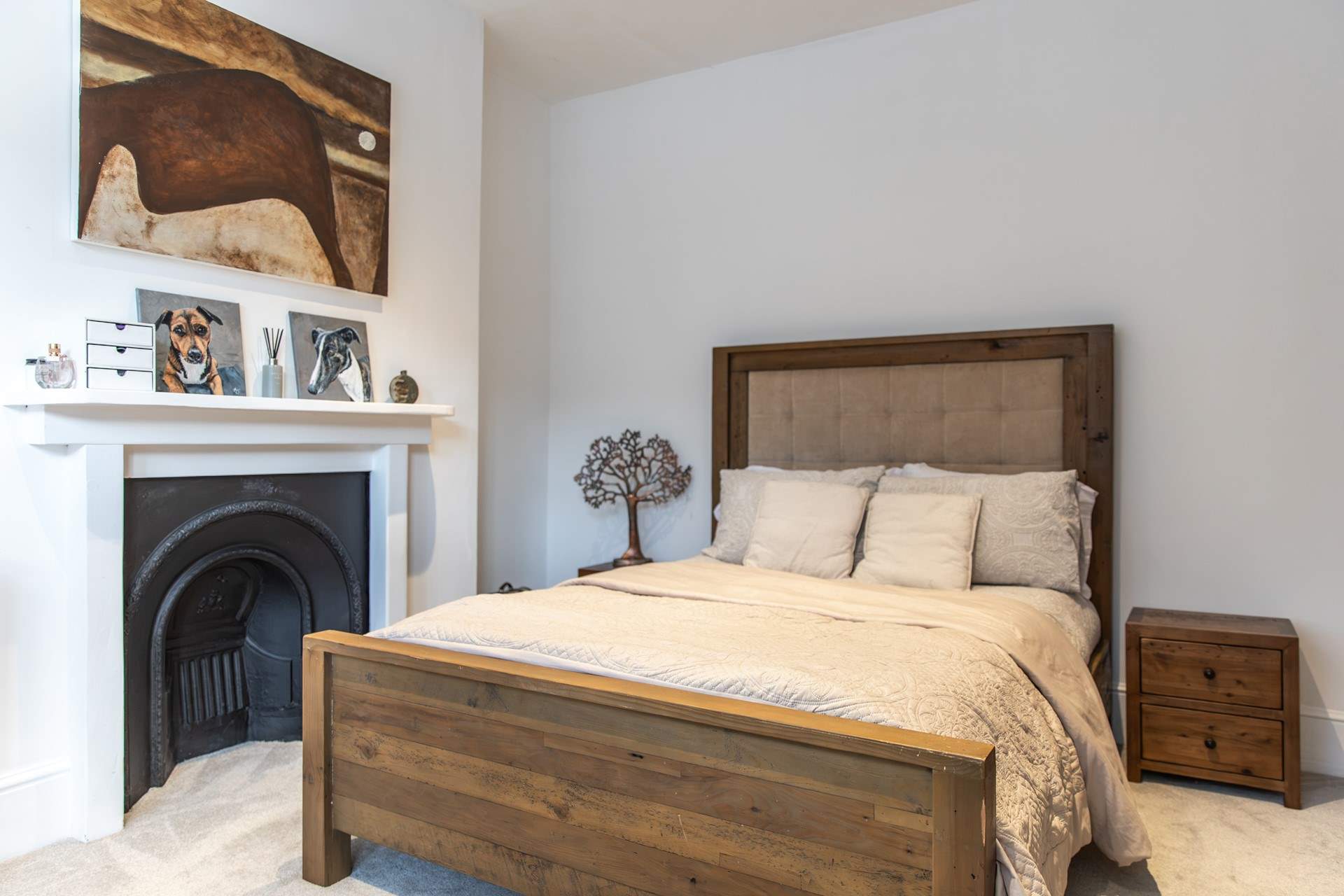 There are four beautiful bedrooms to choose from.