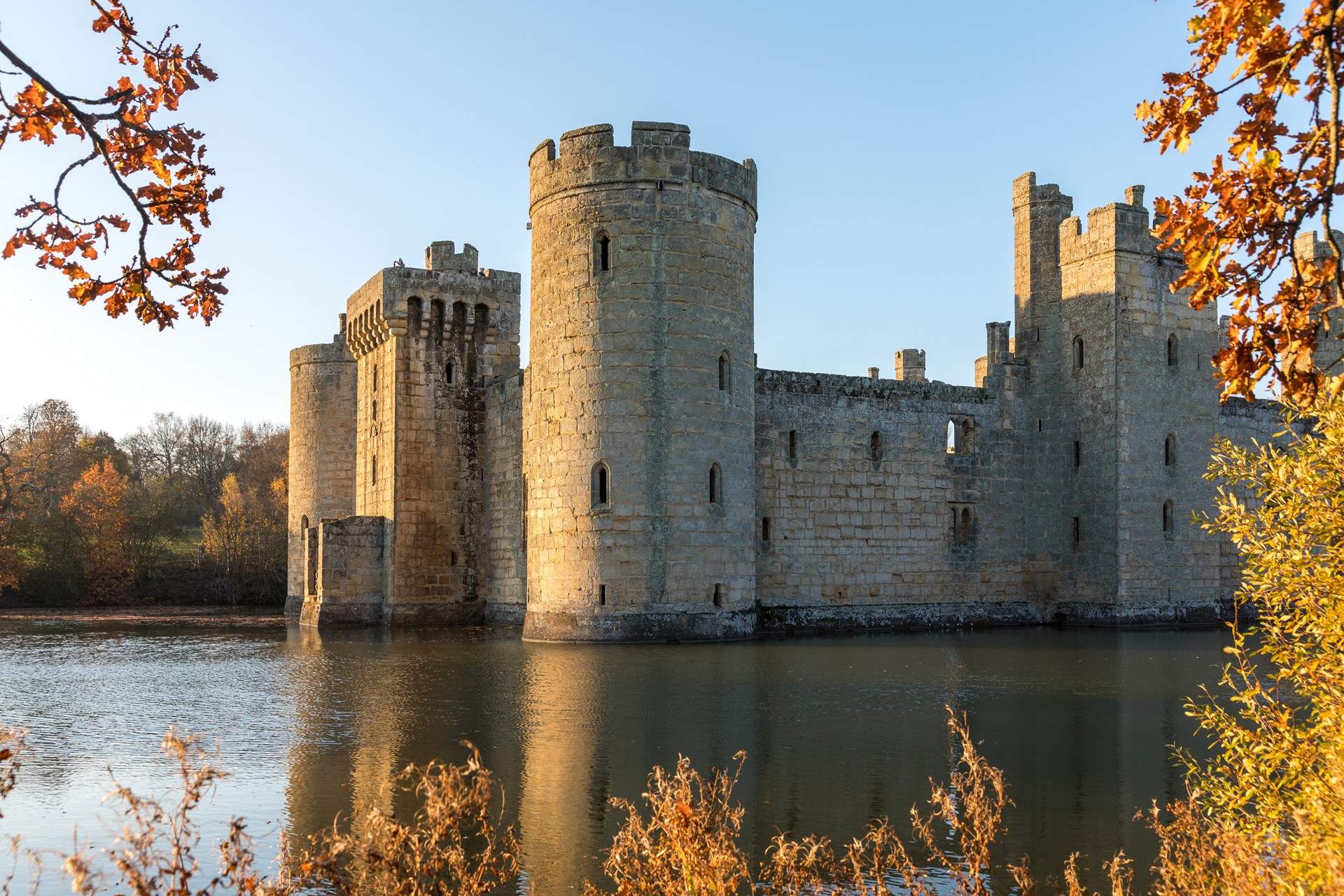 Explore Bodiam Castle.