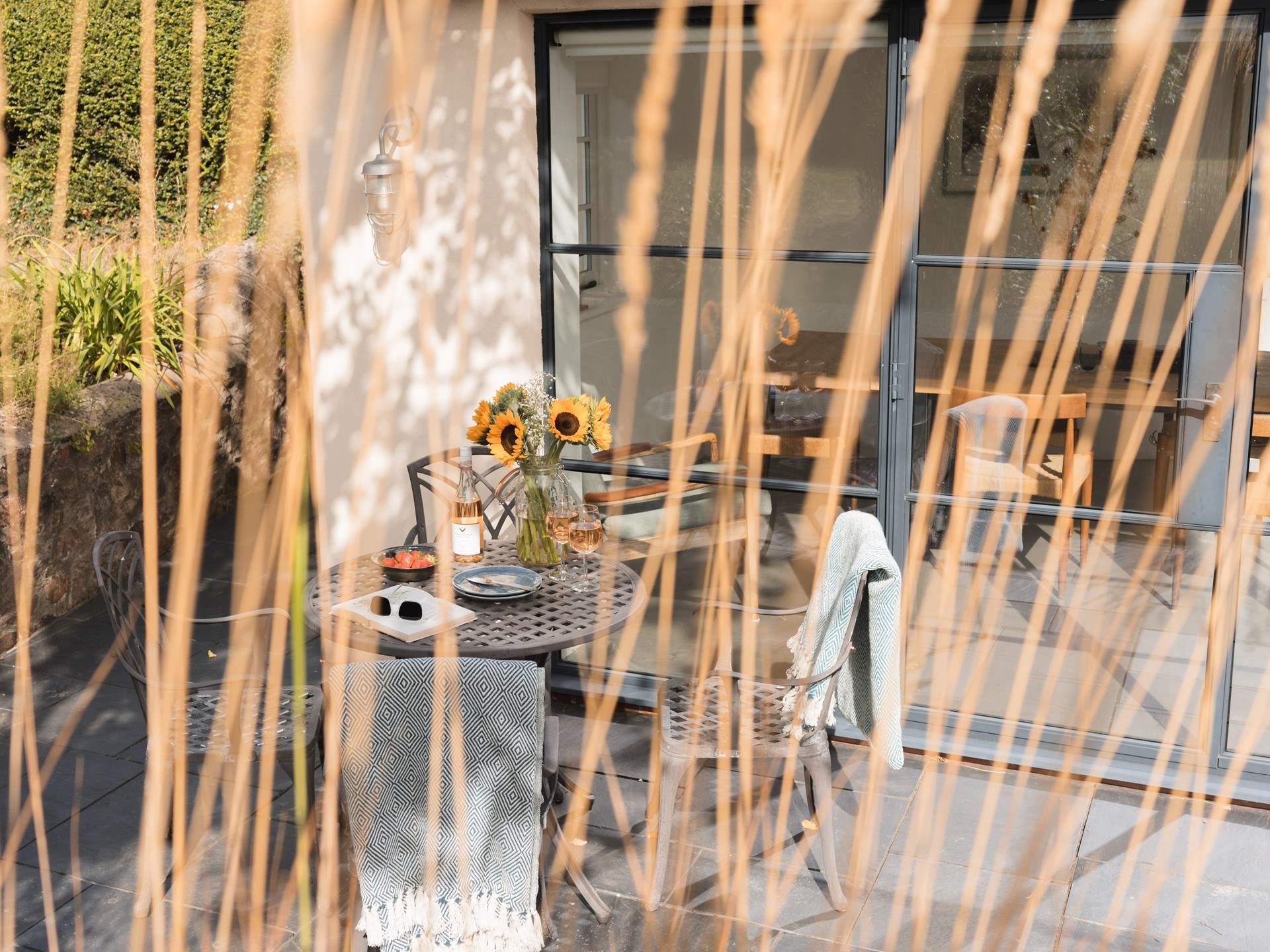 Many a spot to sit, relax and unwind.