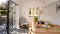 The dining-area catches all the lovely afternoon and early evening light making it the perfect spot for some quiet reading, planning or perhaps just a little snooze in the corner!