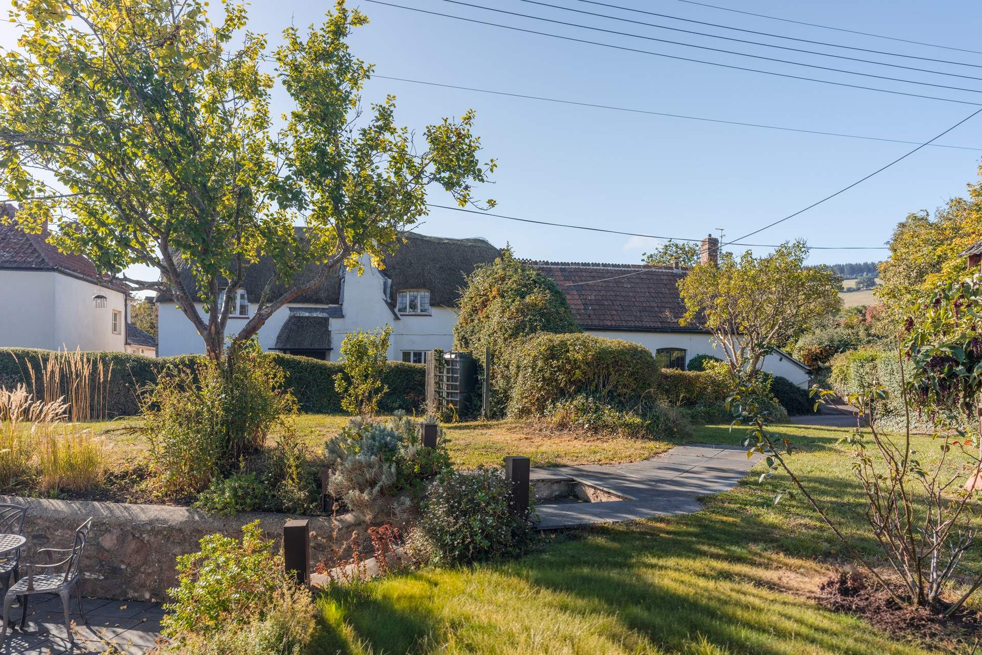 A picture-perfect village setting.