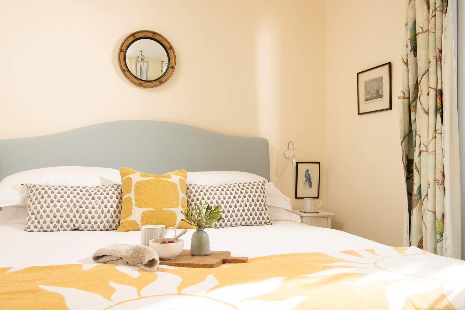 Beautiful bedding awaits. 