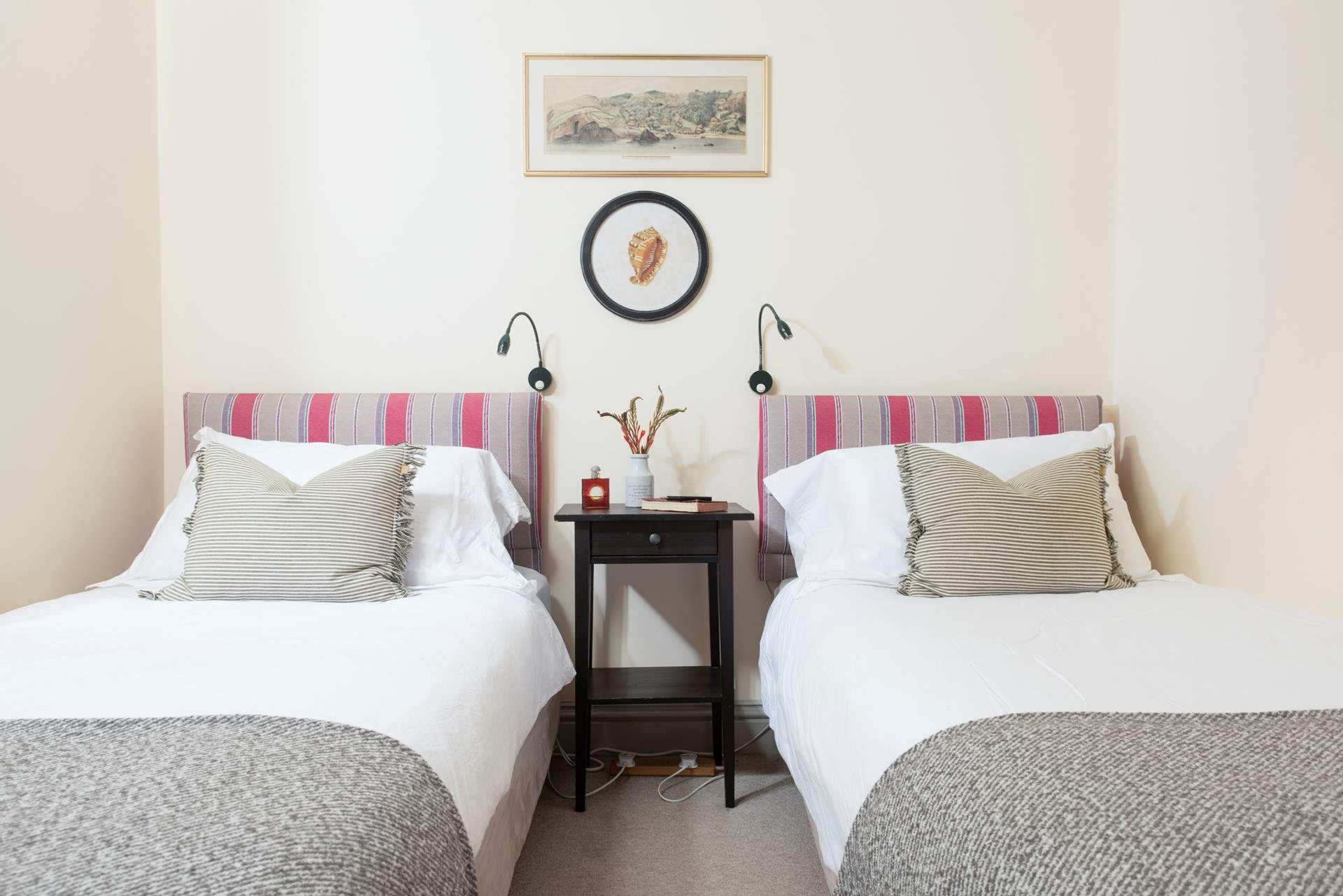 The twin room is ideal for either adults or children. 