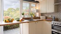 With tree top views from your kitchen door.