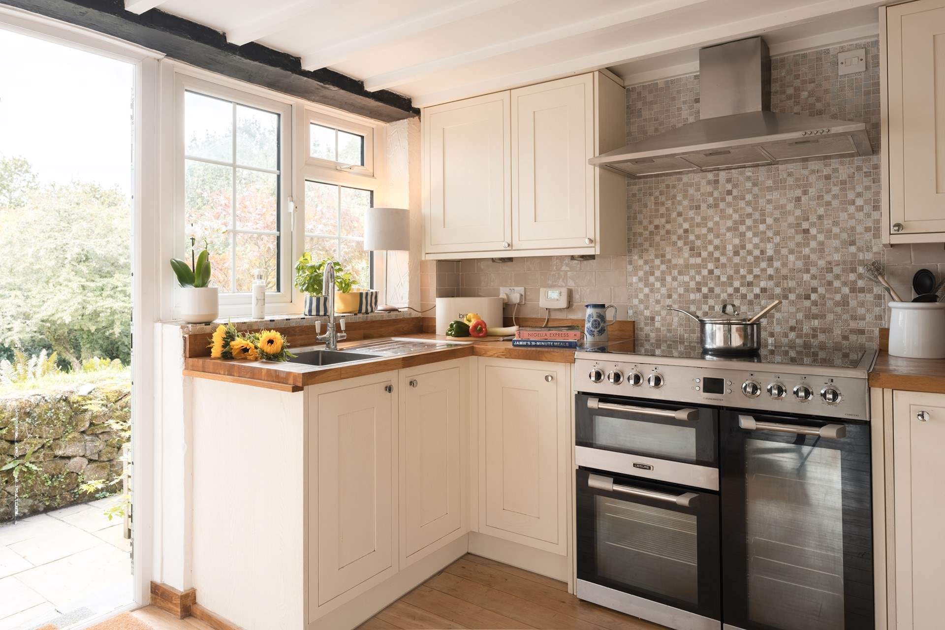 There's an electric range cooker for rustling up that important Sunday roast.