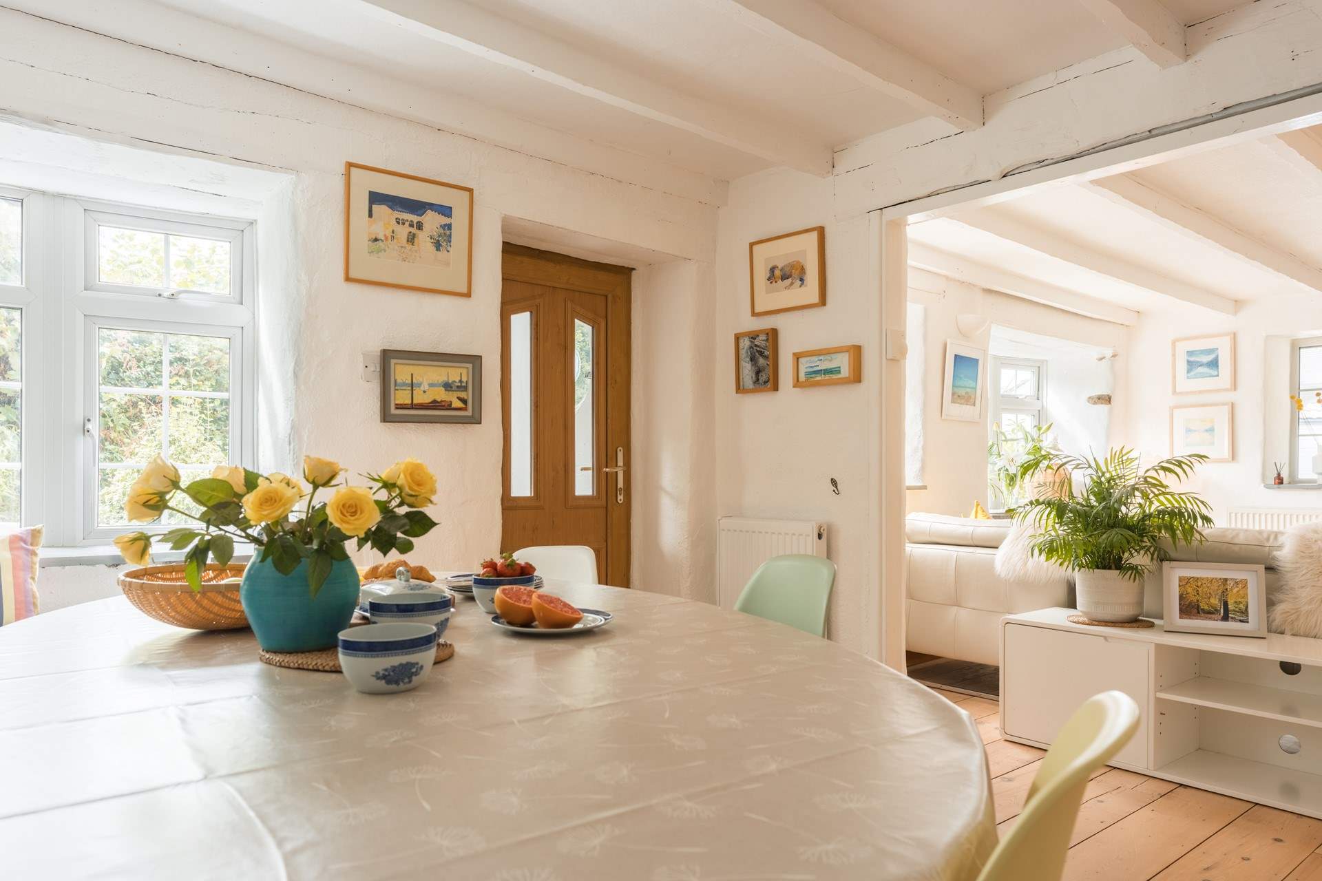 This gorgeous house is light, bright and welcoming.