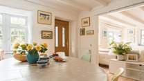 This gorgeous house is light, bright and welcoming.