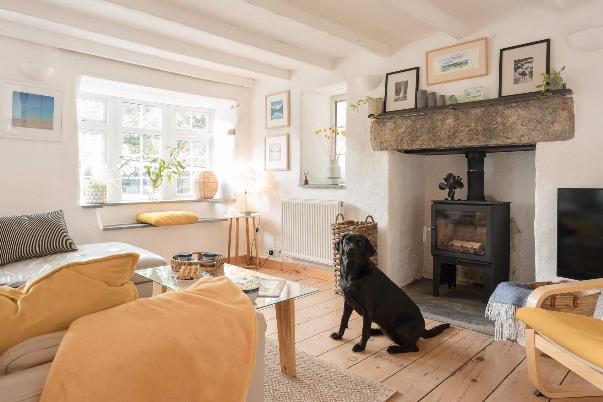 To keep the chill away the wood-burners are there for you to use and enjoy.