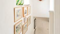There is beautiful art, pictures and trinkets to be found around the house. 