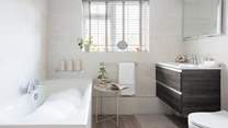 Time for a soak after a long walk.