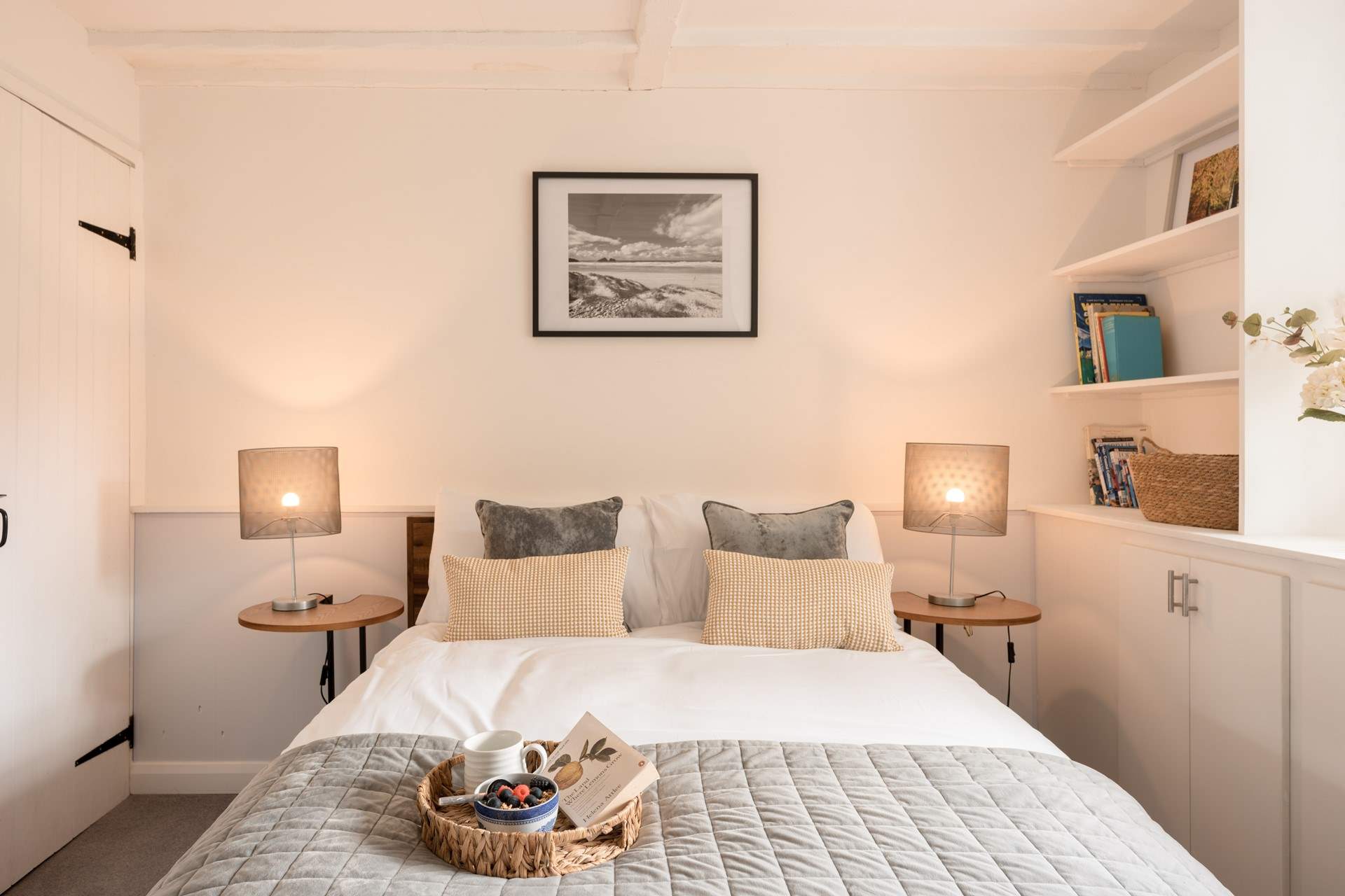 Bedroom 1 has a double bed with plenty of storage and a view out to the front.
