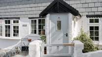 Park up and step up to the front door of your holiday abode. 