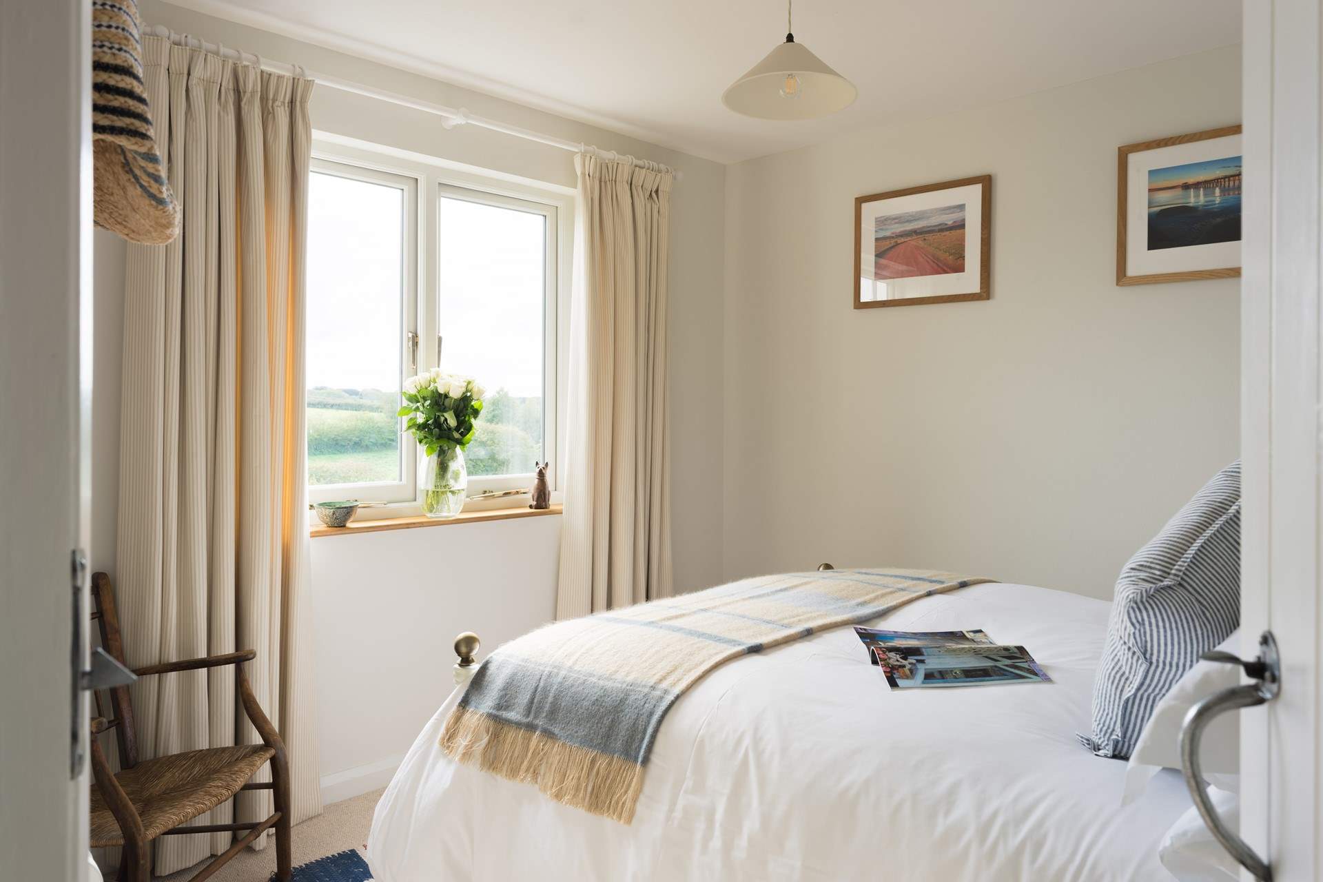 Take time to relax and take in the far reaching countryside views.
