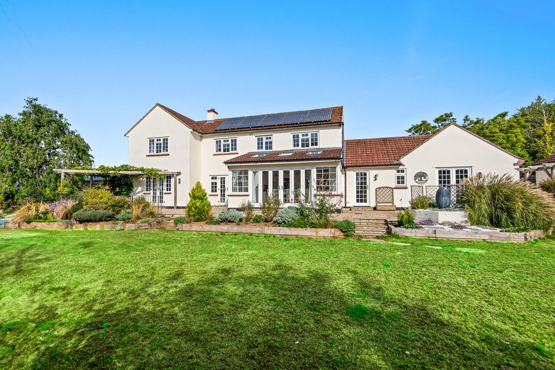 Wychbury is a glorious house with superb lawns and outside dining facilities, not forgetting the large outdoor heated swimming pool.