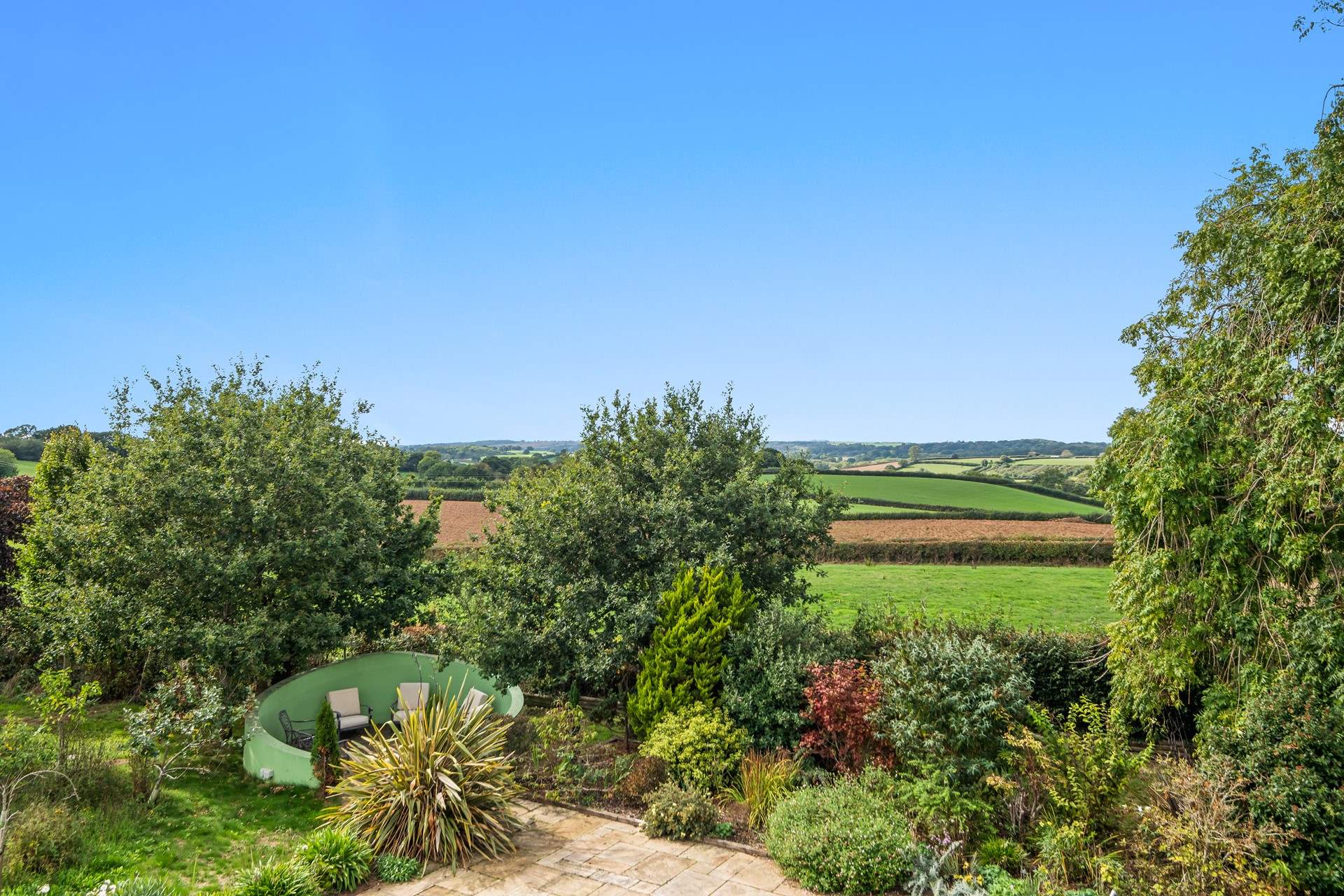 This lovely view can be seen from bedroom 2.