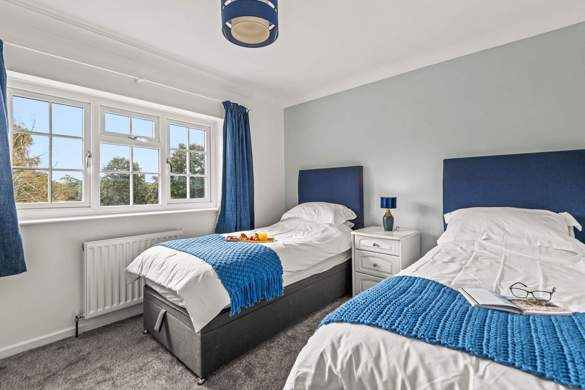 Bedroom 3 can be configured as a twin, or connected to make a super-king bed on request.