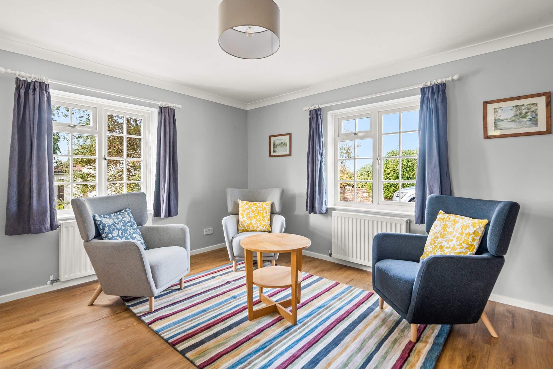 This sitting-area caters for those who would rather enjoy a game of cards or a good book than watch the television.