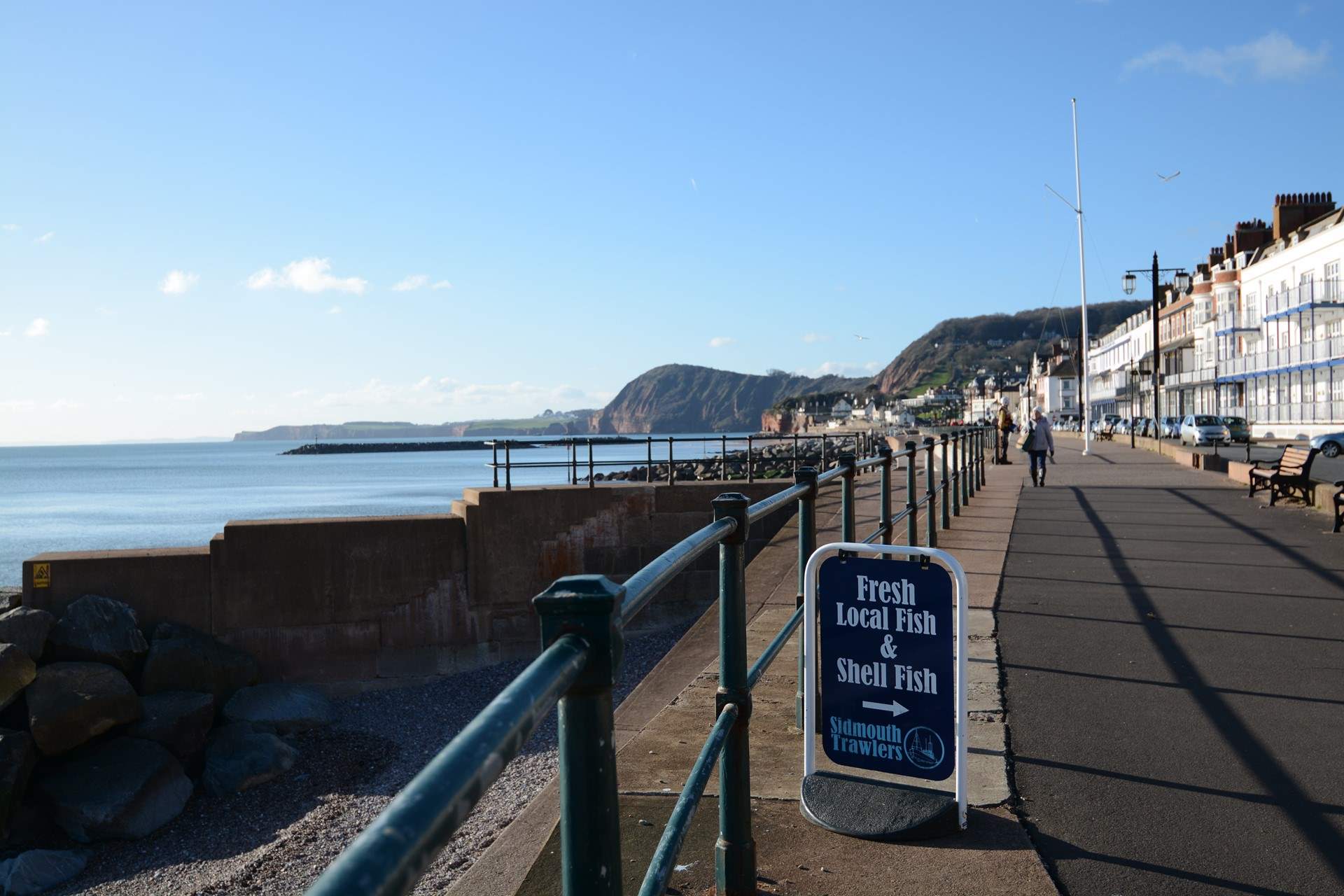 The seaside town of Sidmouth is a great place for a walk along the seafront. 