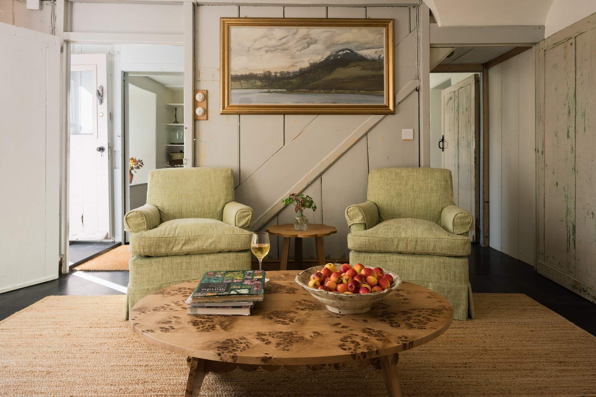This charming farmhouse has been styled to complement the original charm and character with beautiful furnishings and original furniture.  