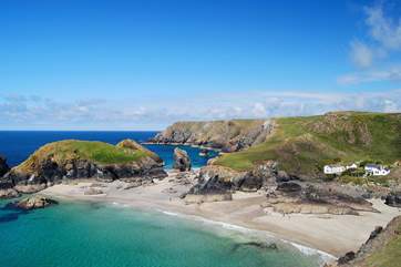 Spectacular Kynance Cove viewed from the clifftop.