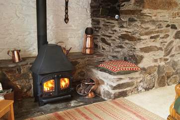 The wood-burner will keep you warm on those cooler nights.