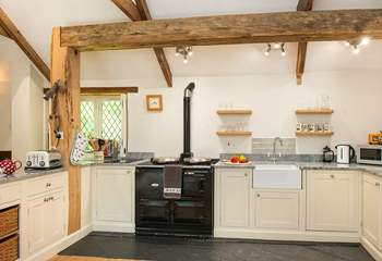 The lovely Mill kitchen complete with a gorgeous Aga.
