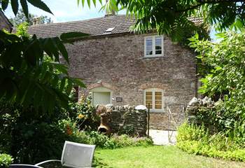 Looking across to Princes Granary from your garden.