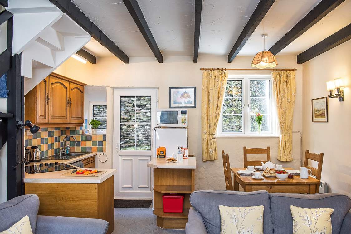 The open plan living-room will make for a sociable holiday.