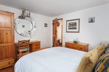 The bedroom.