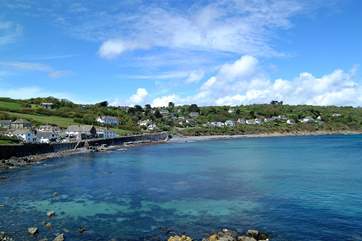 Looking across the bay to the other side of the village.