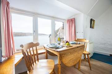 What an outlook from your dining table.