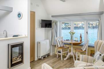 Sit and watch the tide ebb and flow from the perfectly positioned window seat.