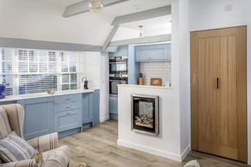 The open plan living area has been beautifully crafted.
