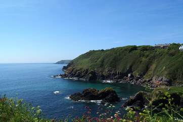 ...and looking out to sea from the same spot!