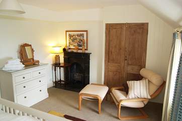 Both front bedrooms (1 and 2) have lovely views down to the cove so why not turn that chair around and enjoy the view.