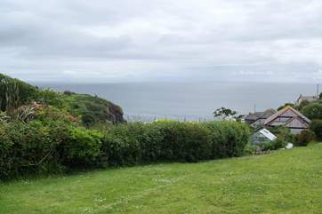 Amazing views from the garden over the bay at Cadgwith.