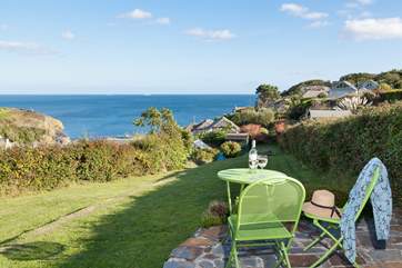 Enjoy the dramatic view from the terrace.