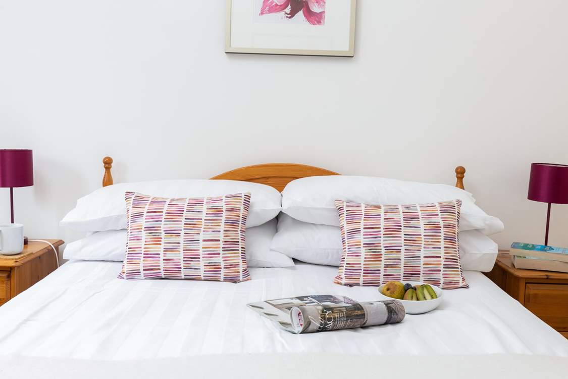 Breakfast in bed? Why not, you are on holiday.