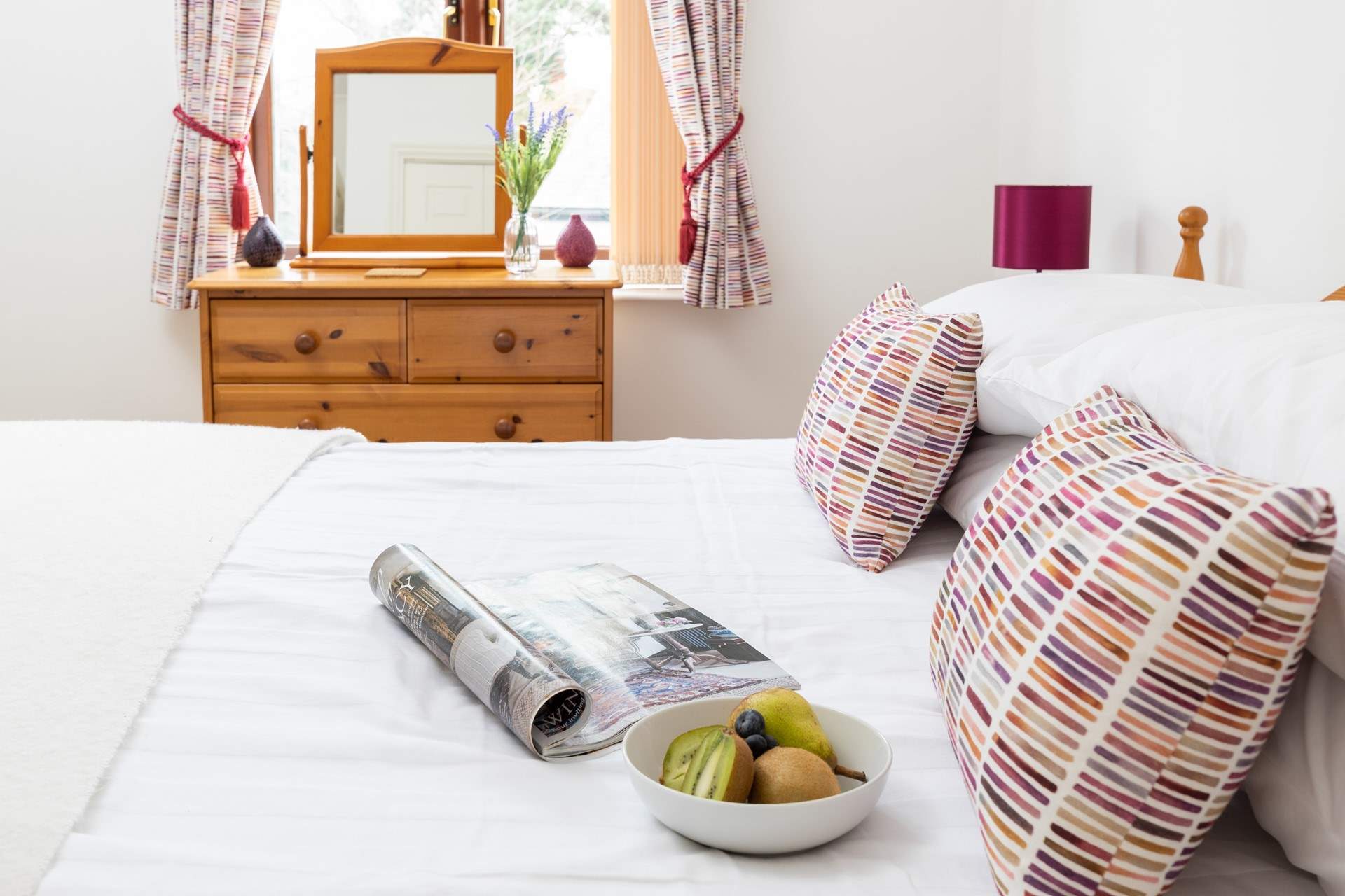 Enjoy a restful night in the double room. 