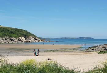 Spend the day at beautiful Maenporth beach.