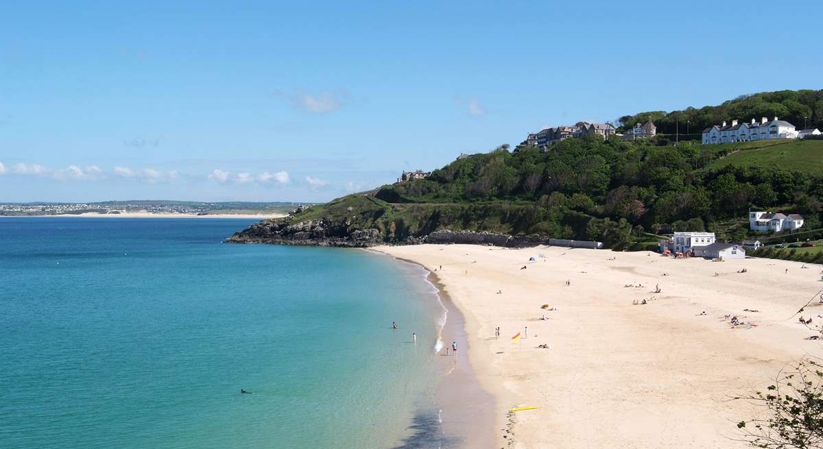 One of the many beautiful beaches at St Ives.