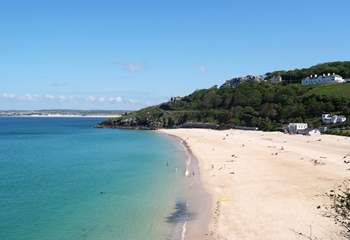 One of the many beautiful beaches at St Ives.