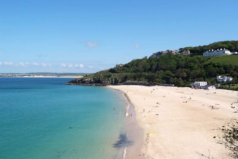 The beautiful beach at St Ives.