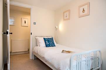 One of two single bedded rooms.